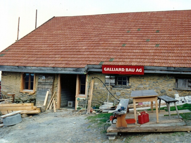 Erneuerung Alpgebäude Hinteralp - 1994