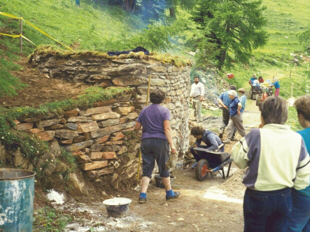 Renovierung Kalkofen Hintere Alp - 1989