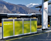 Bahnhof Untervaz - Elektro-Postauto-Ladestation